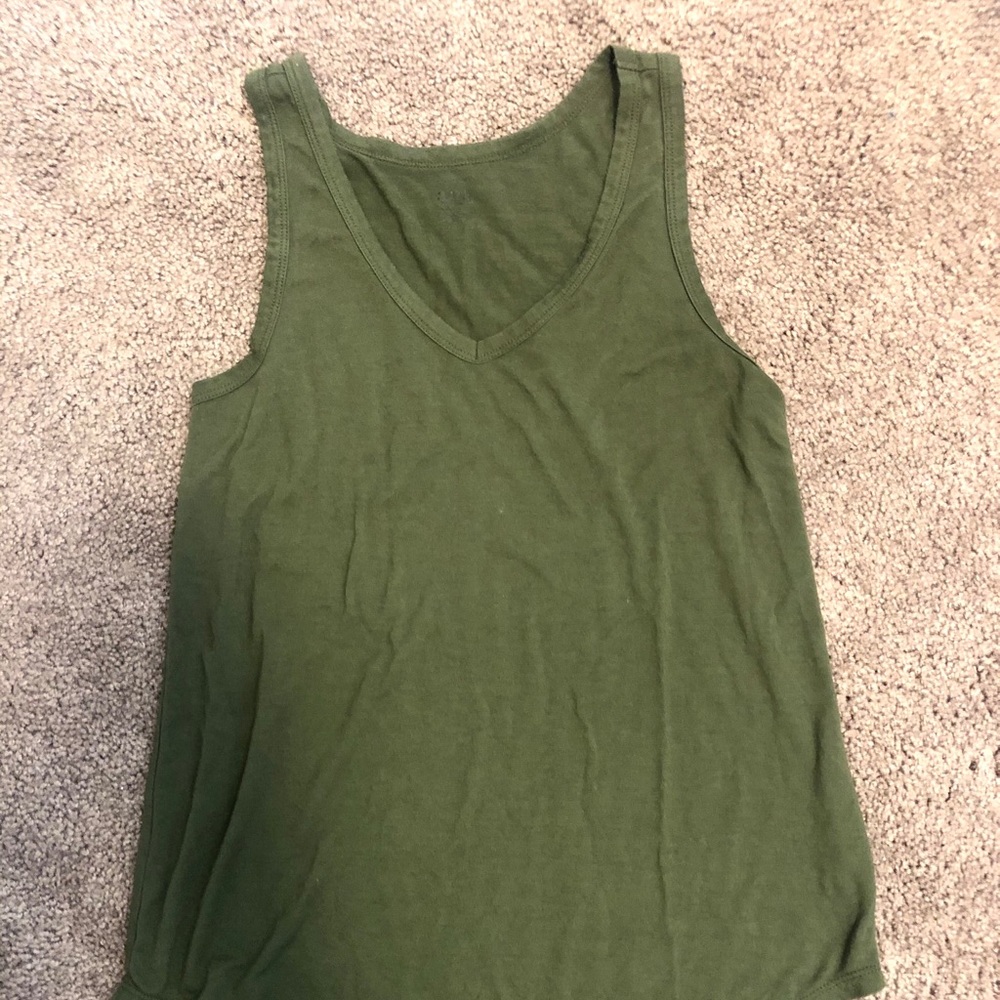 Green tank top